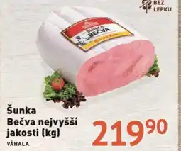 Coop hb Šunka Bečva nejvyšší jakosti (kg) nabídka