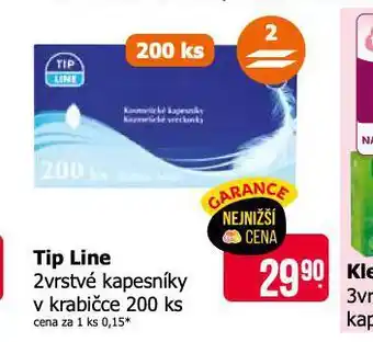 Teta Tip line kapesníky v krabičce nabídka