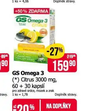 Teta Gs omega citrus nabídka