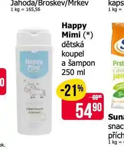 Teta Happy mimi dětská koupel a šampon nabídka