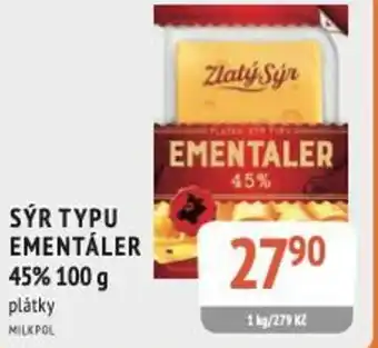 Coop hb Sýr typu ementáler 45% nabídka