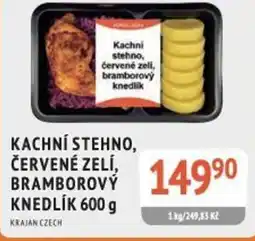 Coop hb Kachní stehno, červené zelí, bramborový knedlík nabídka