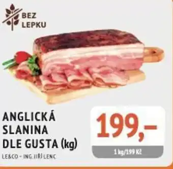 Coop hb Anglická slanina dle gusta (kg) nabídka