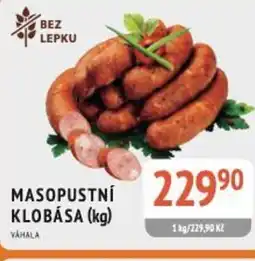 Coop hb Masopustní klobása nabídka