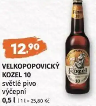 Coop hb VELKOPOPOVICKÝ KOZEL 10 světlé pivo nabídka