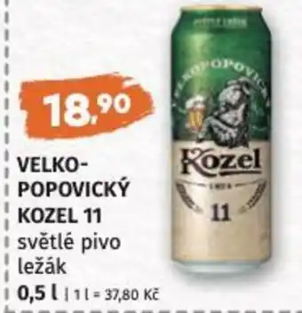 Coop hb VELKOPOPOVICKÝ KOZEL 11 světlé pivo ležák nabídka