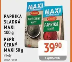 Coop hb Paprika sladká maxi pepř černý maxi nabídka