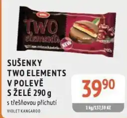 Coop hb Sušenky two elements v polevě s želé střešňovou příchutí nabídka