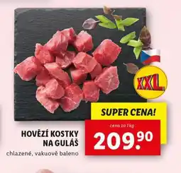 Lidl Hovězí kostky na guláš nabídka