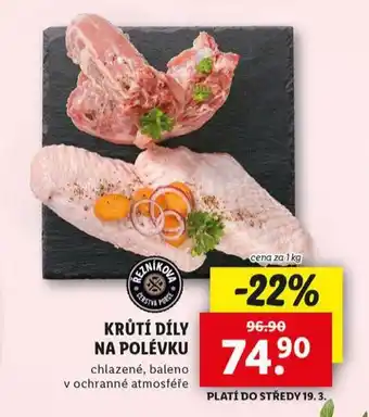 Lidl Krůtí dílý na polévku nabídka