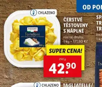 Lidl Čerstvé těstoviny s náplní nabídka