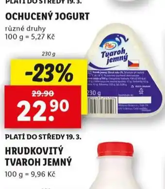 Lidl Hrudkovitý tvaroh jemný nabídka