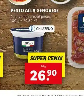 Lidl Pesto alla genovese nabídka