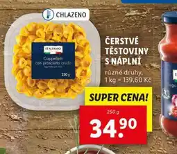 Lidl Čerstvé těstoviny s náplní nabídka