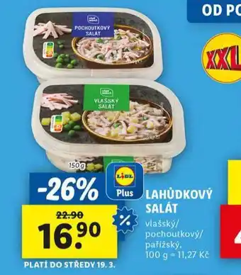 Lidl Lahůdkový salát nabídka