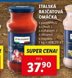 Lidl Italská rajčatová omáčka nabídka