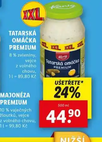 Lidl Tatarská omáčka premium nabídka