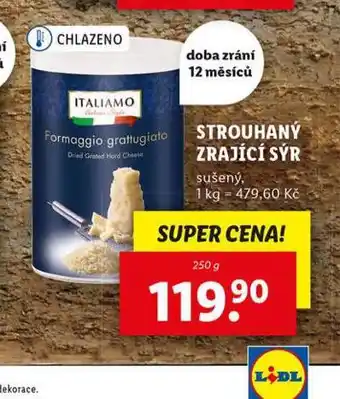 Lidl Strouhaný zrající sýr nabídka