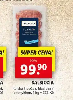 Lidl Salsiccia nabídka