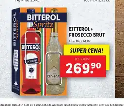 Lidl Bitterol + prosecco brut nabídka