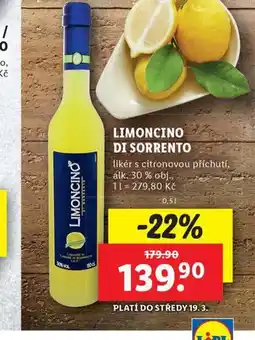 Lidl Limoncino di sorrento nabídka