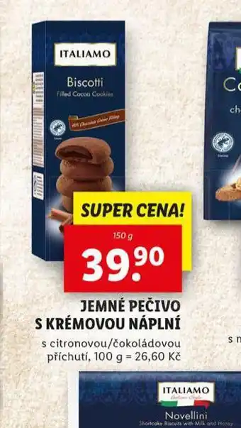 Lidl Jemné pečivo s krémovou náplní nabídka