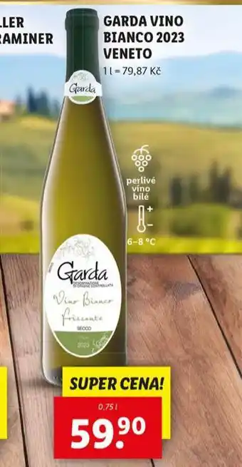 Lidl Garda vino bianco 2023 veneto nabídka