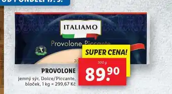 Lidl Provolone nabídka