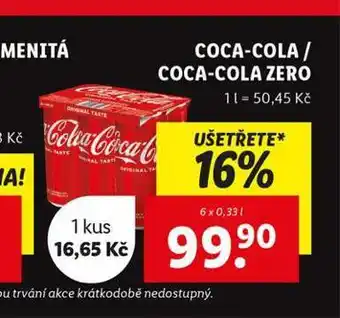 Lidl Coca cola, coca cola zero nabídka