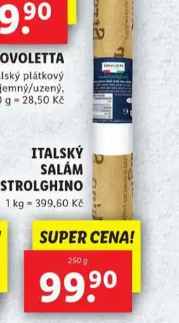 Lidl Italský salám stronghino nabídka