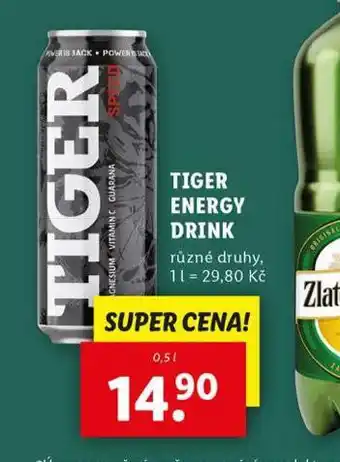 Lidl Tiger energy drink nabídka