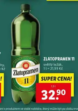 Lidl Pivo zlatopramen 11 nabídka