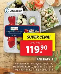 Lidl Antipasti nabídka