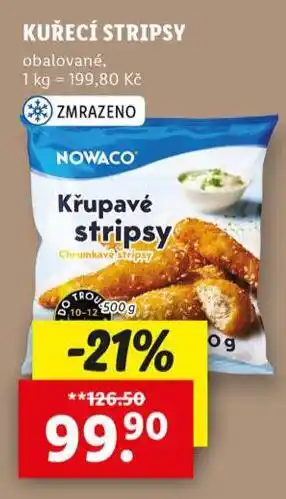 Lidl Kuřecí stripsy nabídka