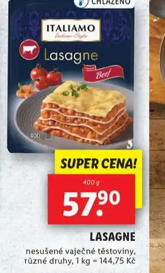 Lidl Lasagne nabídka