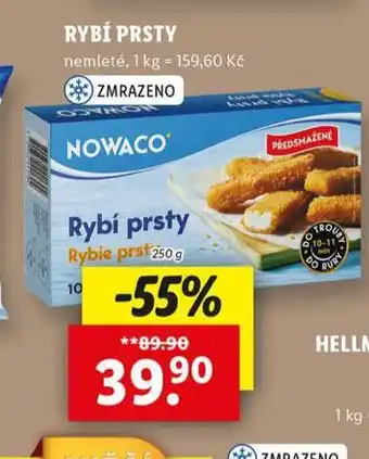 Lidl Nowaco rybí prsty nabídka