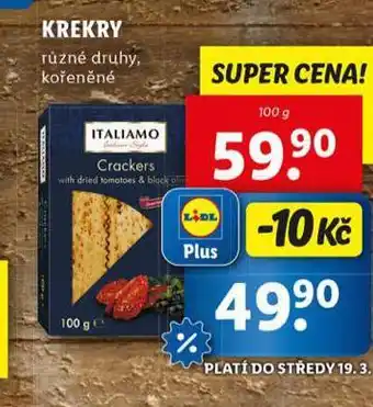 Lidl Krekry nabídka