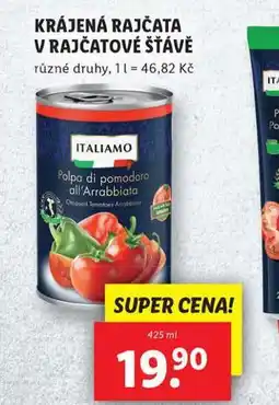 Lidl Krájená rajčata v rajčatové šťávě nabídka