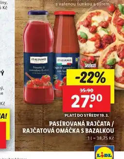 Lidl Pasírovaná rajčata nabídka