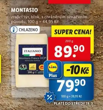 Lidl Montasio nabídka