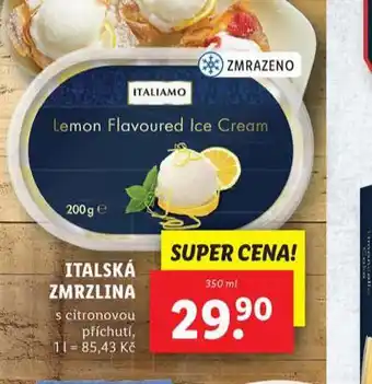 Lidl Italská zmrzlina nabídka