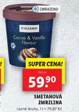 Lidl Smetanová zmrzlina nabídka