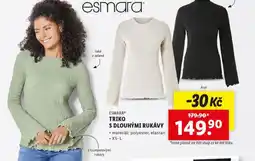 Lidl Triko s dlouhým rukávem nabídka