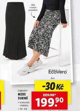 Lidl Midi sukně nabídka