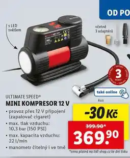 Lidl Mini kompresor 12 v nabídka