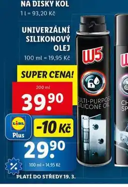 Lidl W5 univerzální silikonový olej nabídka