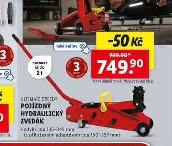 Lidl Pojízdný hydraulický zvedák nabídka