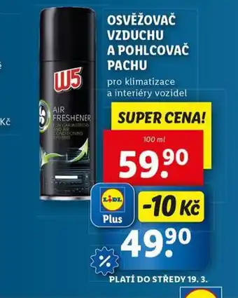 Lidl W5 osvěžovač vzduchu a pohlcovač pachu nabídka