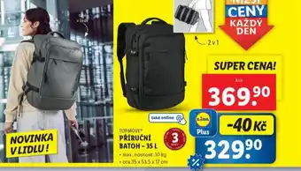 Lidl Ppříruční batoh nabídka