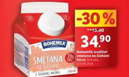 Lidl Bohemilk tradiční smetana ke šlehání nabídka